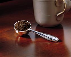 Lillian Vernon's silverplated coffee scoop measures perfectly every time!